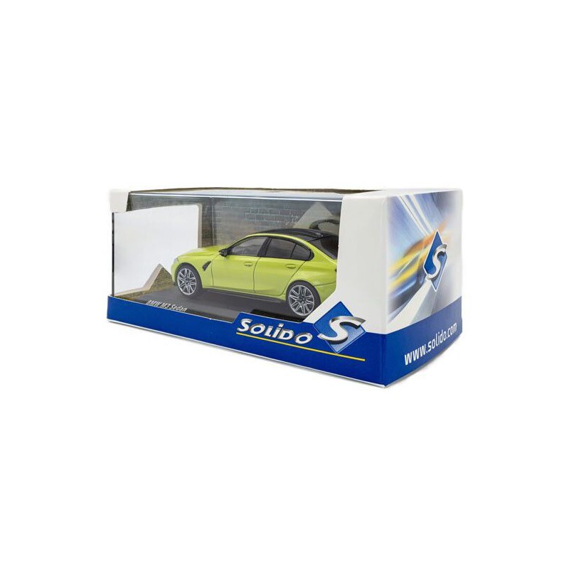 BMW M3 (G80) Competition '23, geel (Sao Paulo yellow) - 1:43 - Solido