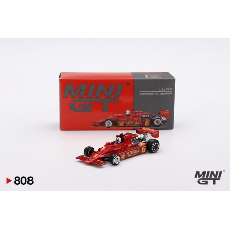 Lotus 78 nr6 Gunnar Nilsson 1977 Japanese GP, Mini GT (808)