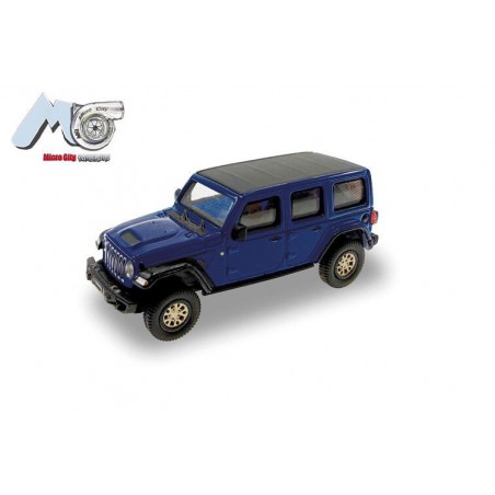 Jeep Wrangler '17 (Blauw) 1:87, Herpa, MicroCity87