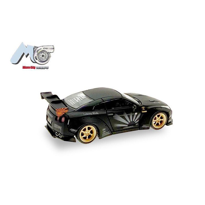 Nissan GTR 35 (Zwart) 1:87, Herpa, MicroCity87