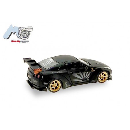 Nissan GTR 35 (Zwart) 1:87, Herpa, MicroCity87