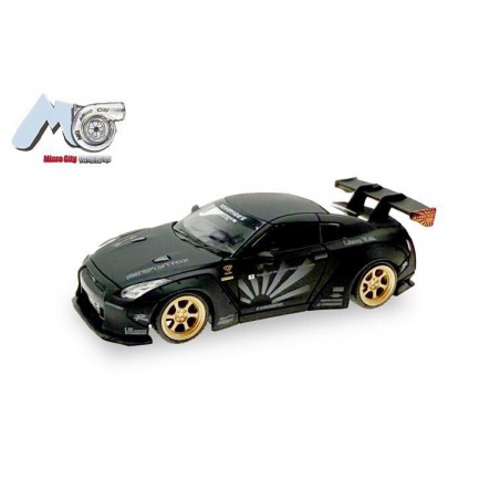 Nissan GTR 35 (Zwart) 1:87, Herpa, MicroCity87