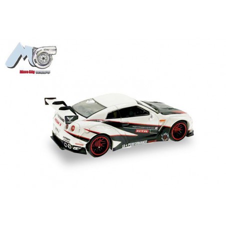Nissan GTR 35 LB Performance (Wit/Zwart) 1:87, Herpa, MicroCity87