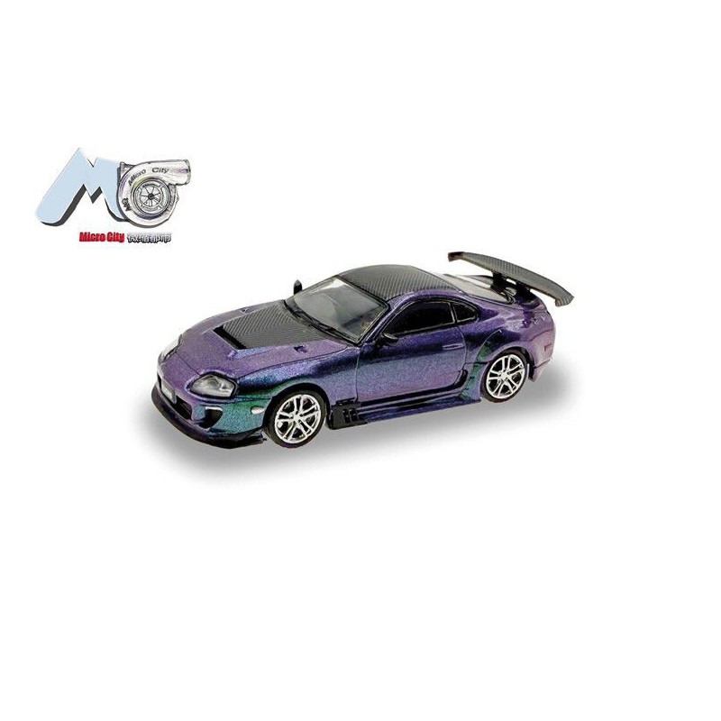 Toyota Supra '93 Flip-Flop (Paars/Groen) 1:87, Herpa, MicroCity87
