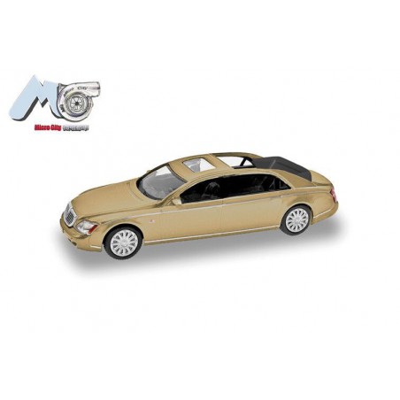Maybach 62S '02 (goud) 1:87, Herpa, MicroCity87