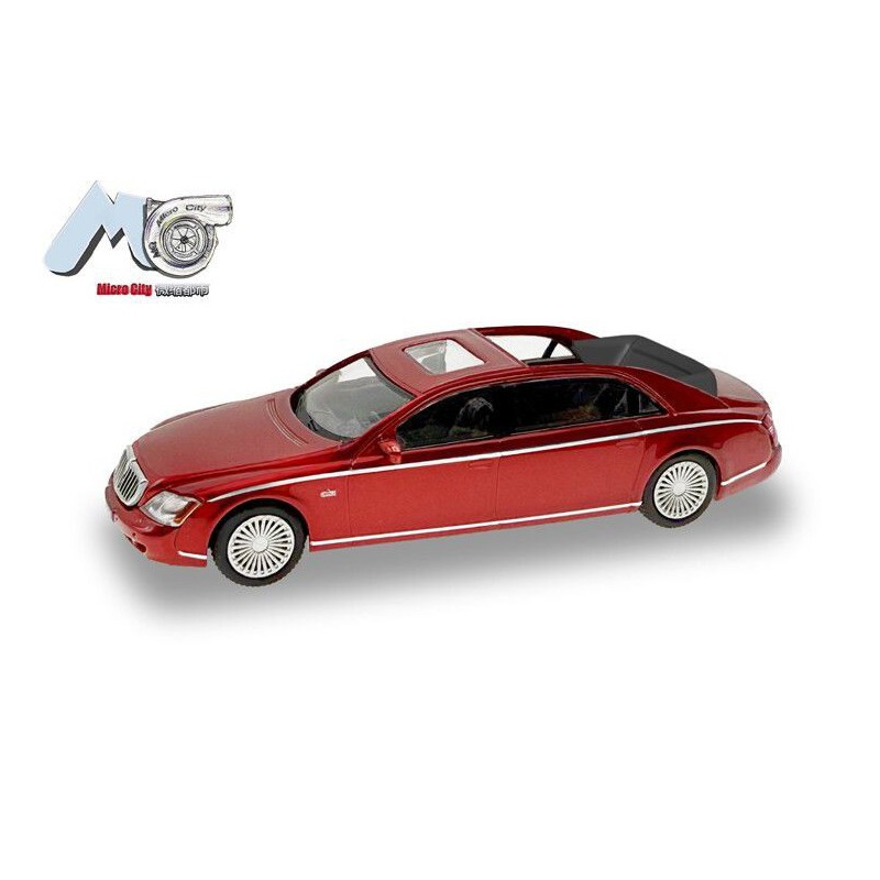Maybach 62S '02 (Rood) 1:87, Herpa, MicroCity87