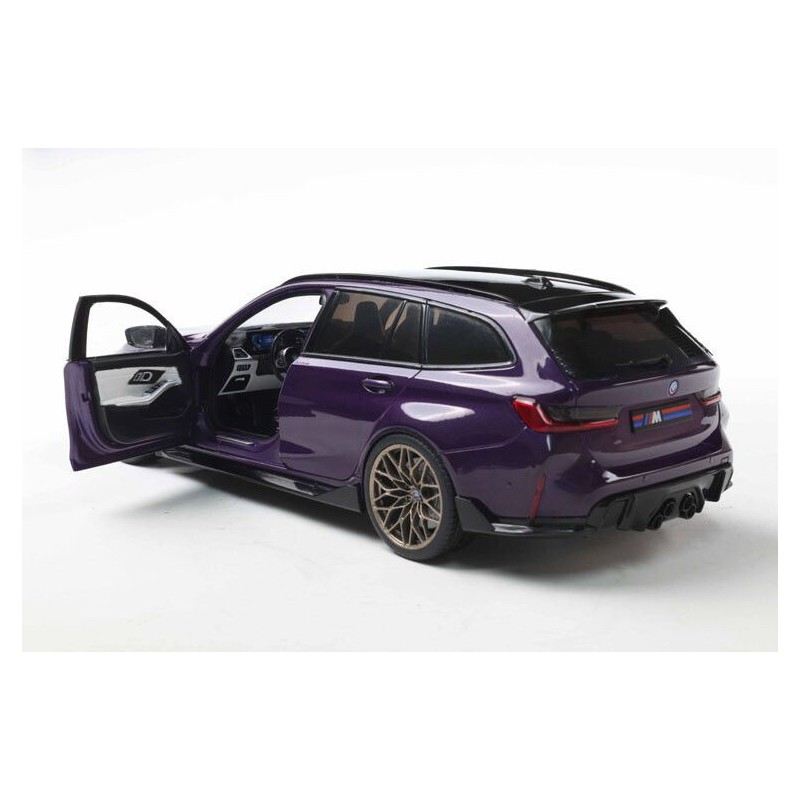 BMW M3 Touring (G81) + performance parts '24, paars metallic, 1:18, Solido