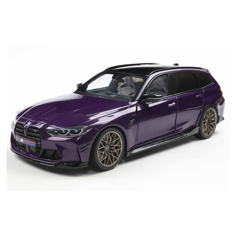 BMW M3 Touring (G81) + performance parts '24, paars metallic, 1:18, Solido