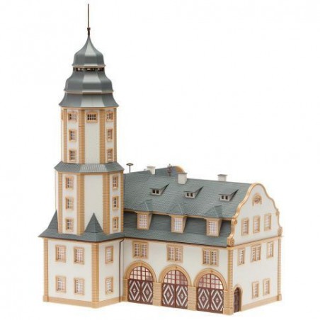 Raadhuis met brandweerkazerne, H0 1:87, Faller