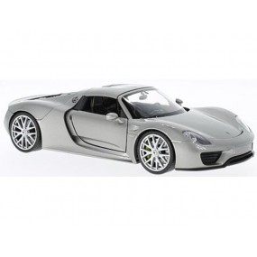 Porsche 918 Spyder Hard Top (Zilver) 1:24, Welly