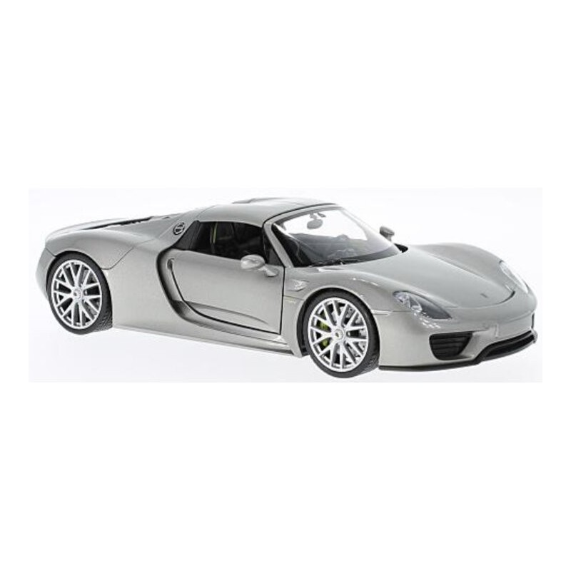 Porsche 918 Spyder Hard Top (Zilver) 1:24, Welly