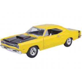 Dodge Coronet Super Bee 1969 (Geel), 1:24, MotorMax