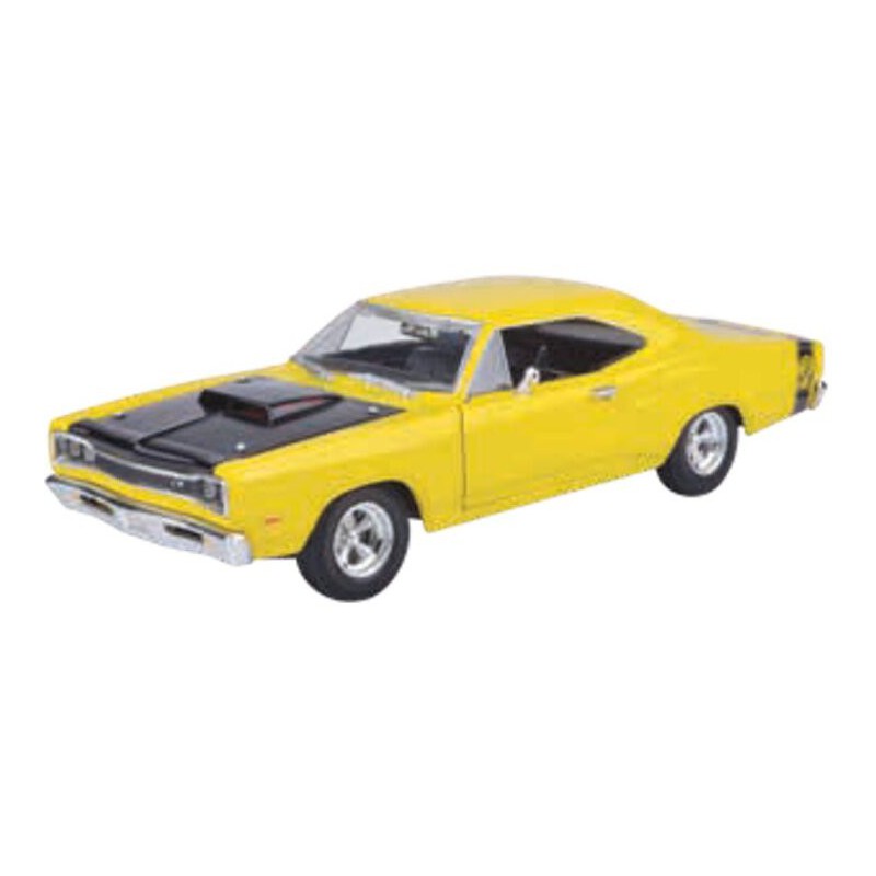 Dodge Coronet Super Bee 1969 (Geel), 1:24, MotorMax