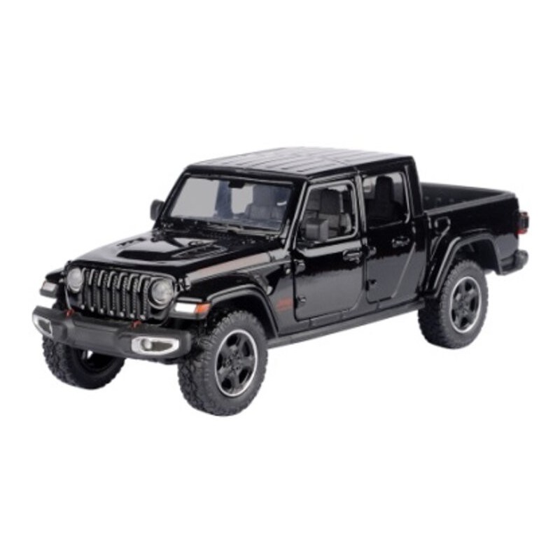 Jeep Gladiator Rubicon 2021 (Zwart), 1:24, MotorMax
