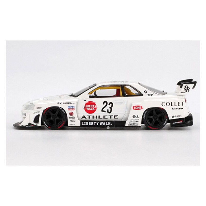 Nissan GTR (R34) Super Silhouette nr23 Athlete/Collet '24, Kaido House 1:64, Mini GT