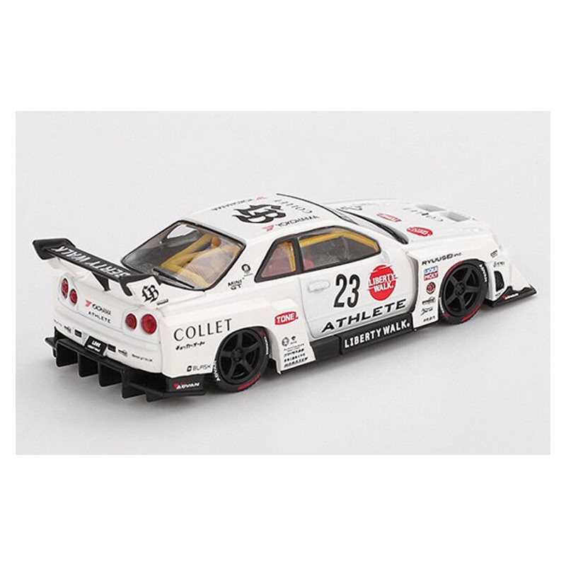 Nissan GTR (R34) Super Silhouette nr23 Athlete/Collet '24, Kaido House 1:64, Mini GT