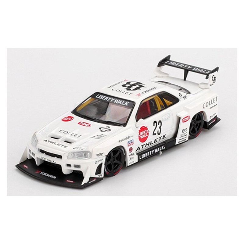 Nissan GTR (R34) Super Silhouette nr23 Athlete/Collet '24, Kaido House 1:64, Mini GT