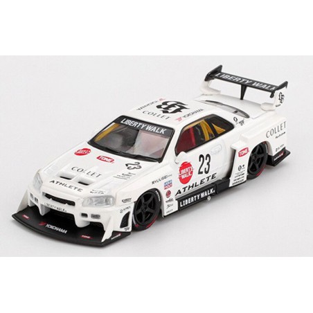 Nissan GTR (R34) Super Silhouette nr23 Athlete/Collet '24, Kaido House 1:64, Mini GT