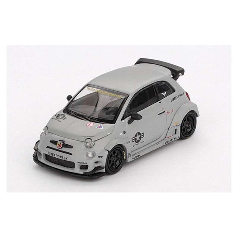 Fiat Abarth 595 Liberty Walk Works X Abas Works Fighters '24 1:64, Mini GT