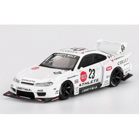 Nissan Silvia S15 LB-Super Sil. nr23 Athlete '24, Mini GT (blister verpakking) (1054)