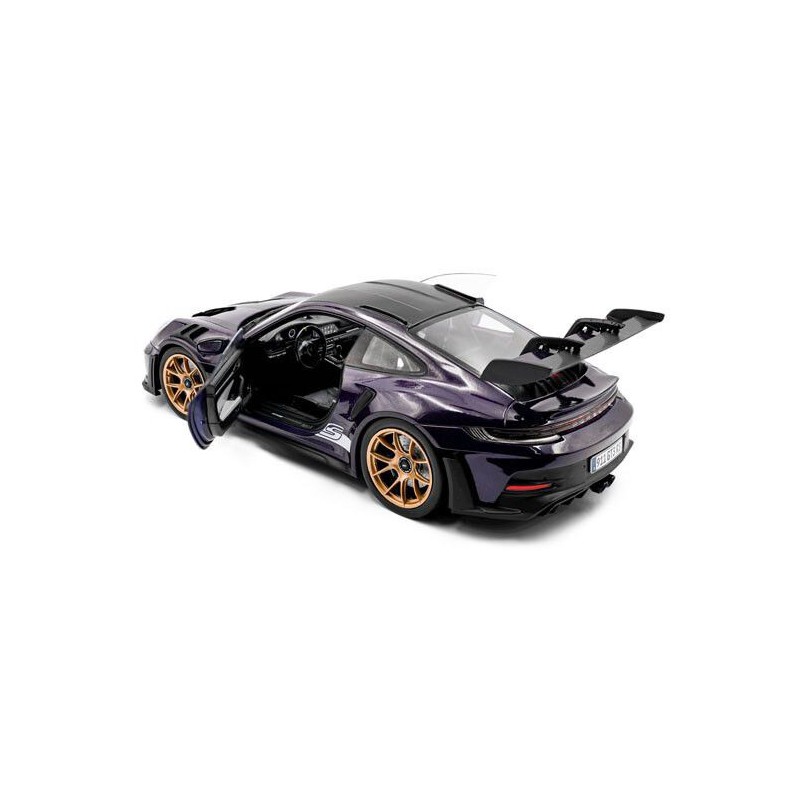 Porsche 911 (992) GT3 RS Weissach '24, paars metallic 1:18, Solido