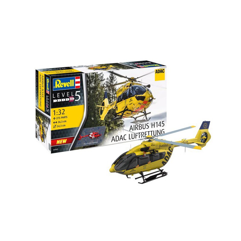 Airbus H145 ADAC Air Rescue, 1:32, Revell 04969