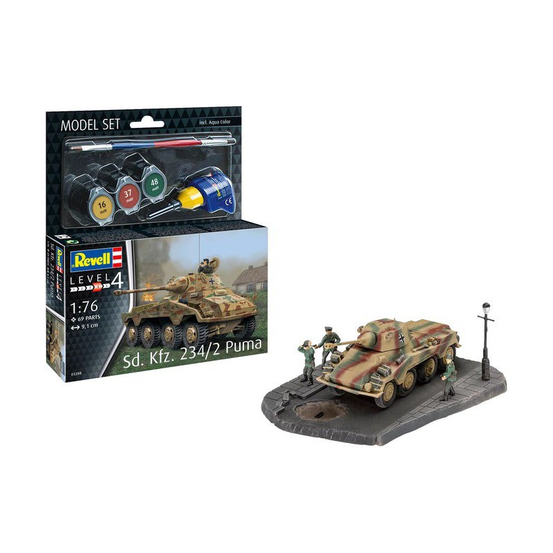 Modelset, Sd. Kfz. 234/2 Puma 1:76, Revell 63288