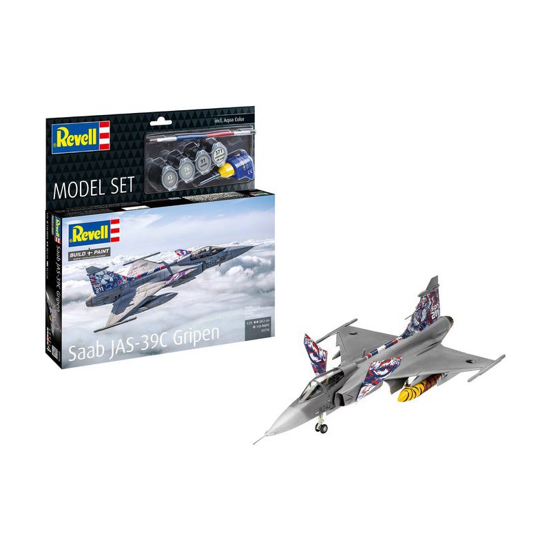 Modelset, Saab JAS-39C Gripen, 1:72, Revell 63776