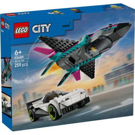 LEGO City - 60489 Straaljager vs sportauto