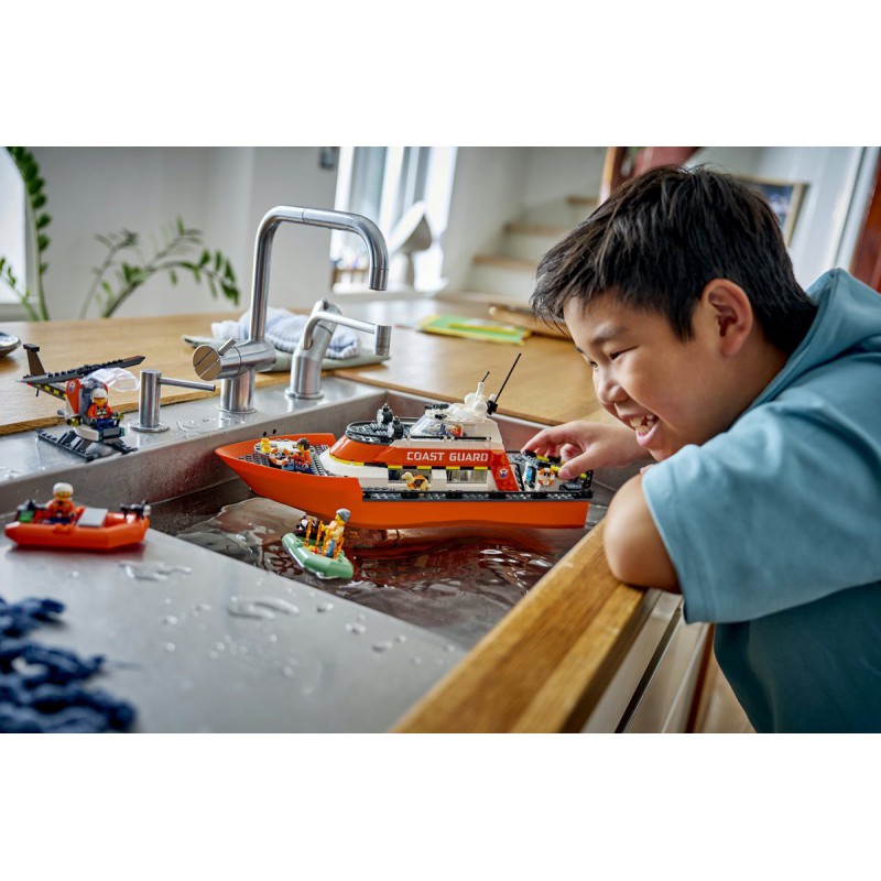 LEGO City - 60504 Reddingsboot en helikopter