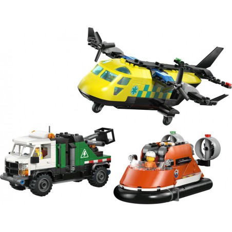 LEGO City - 60505 Vliegtuig, servicewagen en hovercraft