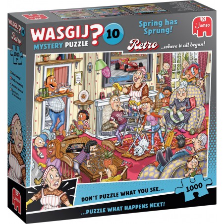 Wasgij Retro mystery 10, Voorjaars schoonmaak! 1000 stukjes Jumbo