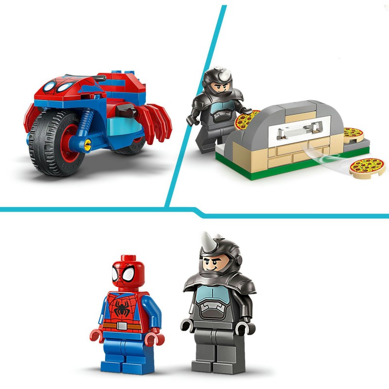 LEGO MARVEL - 11206 Spidey op zijn motor vs Rhino