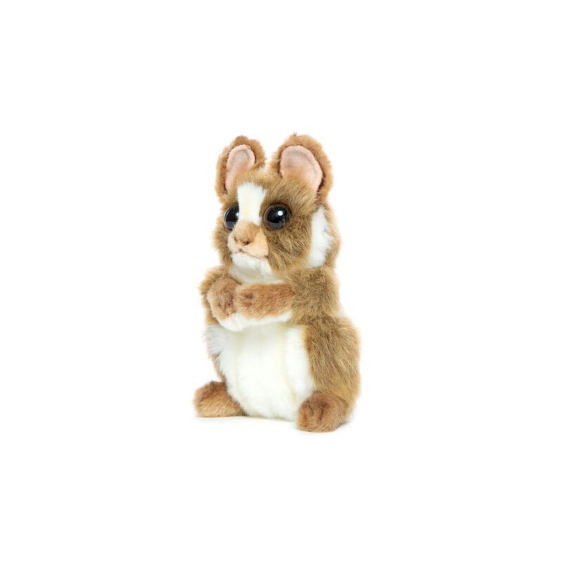 Lichtbruin Spookdiertje met draaiend hoofd knuffel, 15cm - Hansa Creation