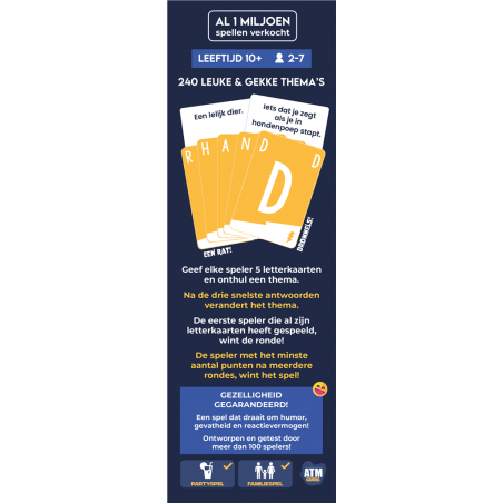 Quickstop- Partyspel nederlandstalig