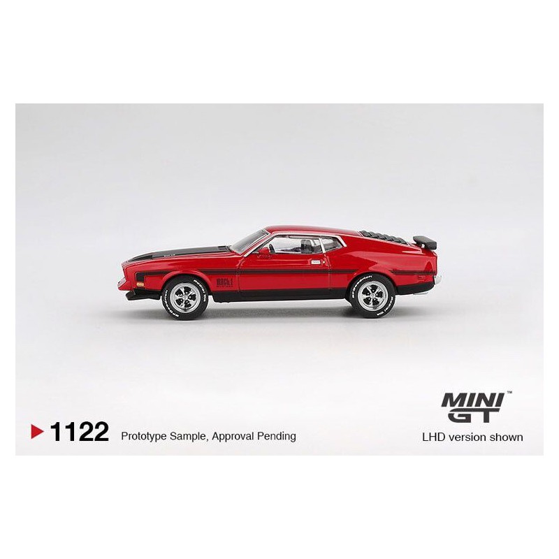 Ford Mustang Mach 1 '71, rood (Race red) (1122) (blister verpakking)