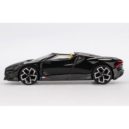 Bugatti W16 roadster '24, zwart (Mistral black) (1058) (blister verpakking)