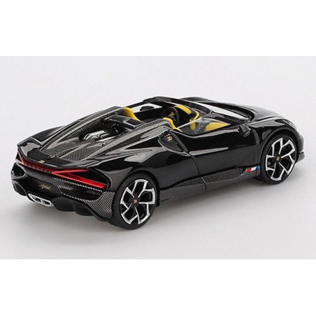 Bugatti W16 roadster '24, zwart (Mistral black) (1058) (blister verpakking)