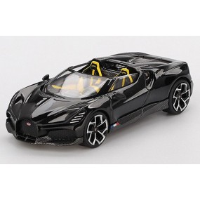 Bugatti W16 roadster '24, zwart (Mistral black) (1058) (blister verpakking)