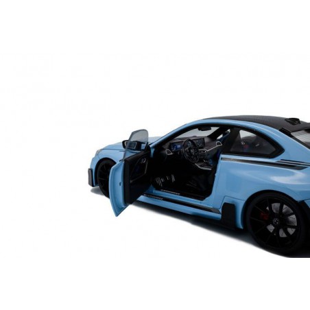 BMW M2 (G87) Performance '24, blauw (Zandvoort blue) - 1:18 - Solido