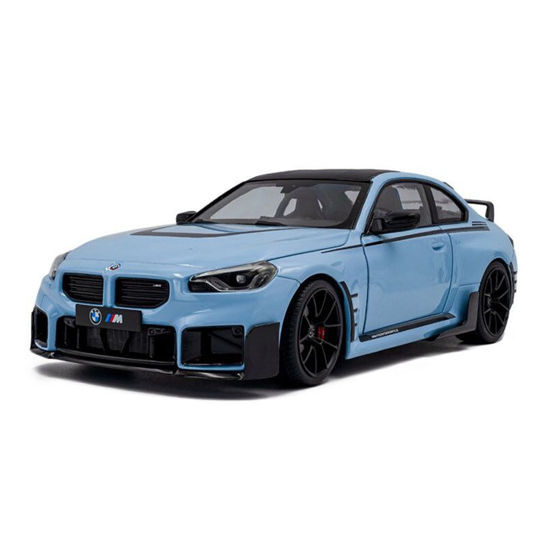 BMW M2 (G87) Performance '24, blauw (Zandvoort blue) - 1:18 - Solido