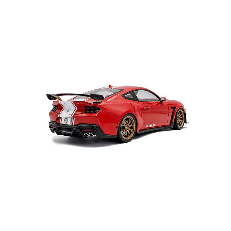 Shelby Mustang Super Snake '25, rood (Race red) - 1:18 - Solido