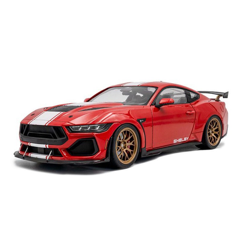 Shelby Mustang Super Snake '25, rood (Race red) - 1:18 - Solido