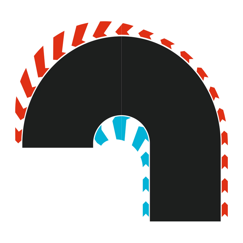 Carrera Hybrid, Haarspeld Bochten 180 graden