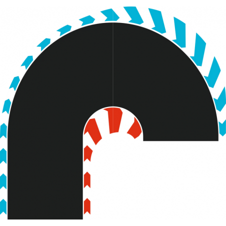 Carrera Hybrid, Haarspeld Bochten 180 graden