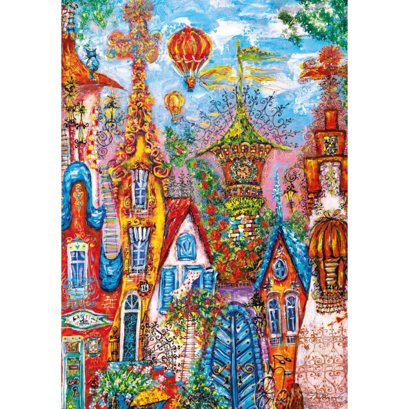 Charming Village, Blue gate Heye puzzel 500 stukjes