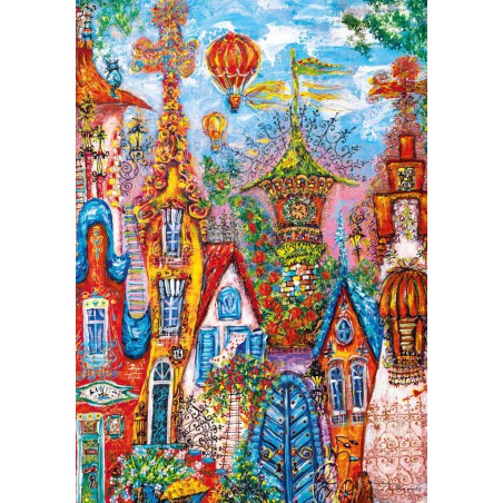 Charming Village, Blue gate Heye puzzel 500 stukjes