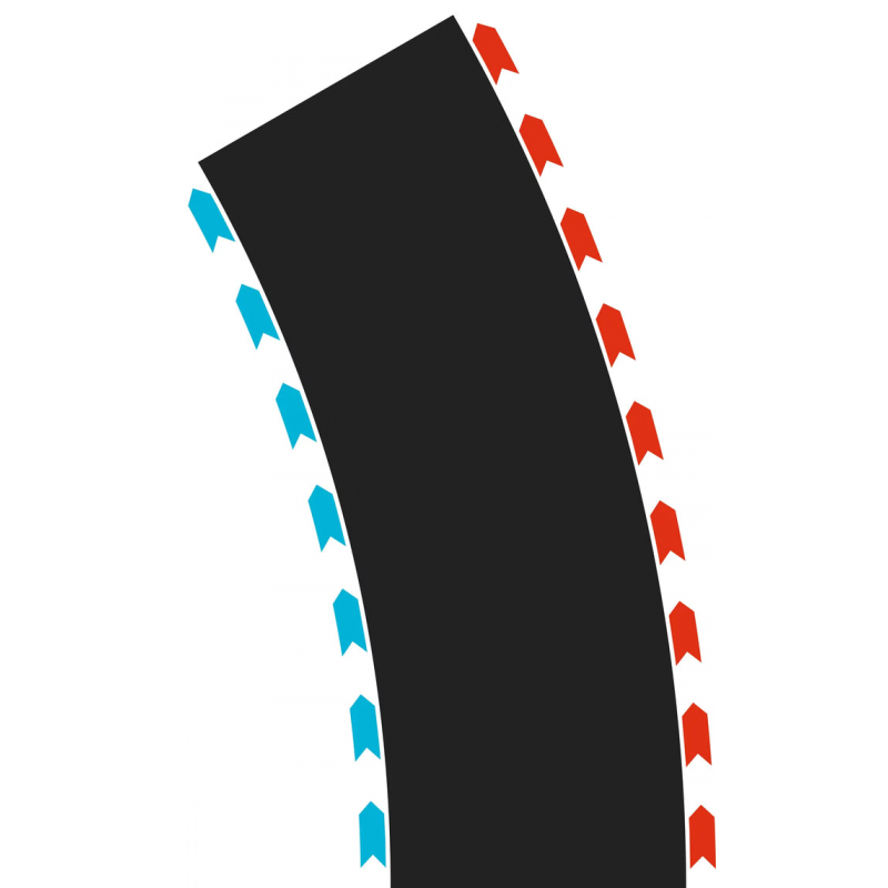 Carrera Hybrid, Bochten 30 graden