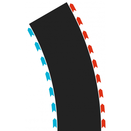 Carrera Hybrid, Bochten 30 graden