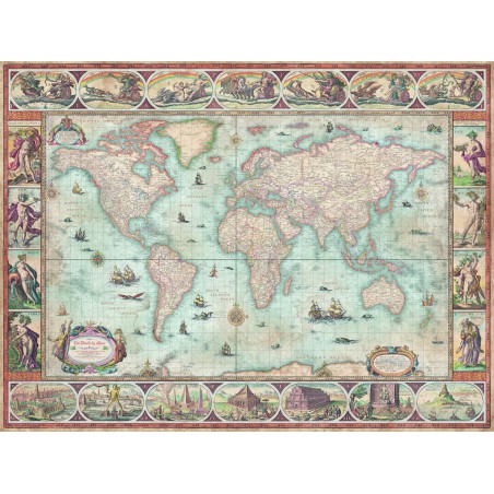 Willem Blaeu World wereldkaart Heye puzzel 1500 stukjes